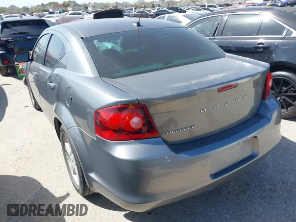 2012 Dodge Avenger SXT with VIN 1C3CDZCB9CN182697, listed as a IAAI auction lot 41734348 with 108,679 mi miles and . Bid and sale history available at DreamBid. Image 3.