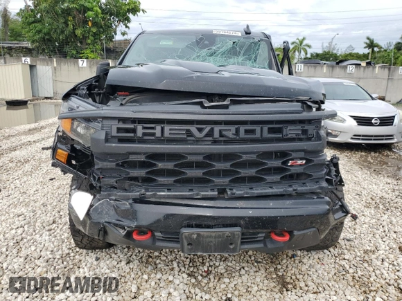 2022 Chevrolet Silverado 1500 Custom Trail Boss with VIN 3GCPDCED6NG597500, listed as a Copart auction lot 59104274 with 74,498 mi miles and Non Repairable. Bid and sale history available at DreamBid. Image 5.