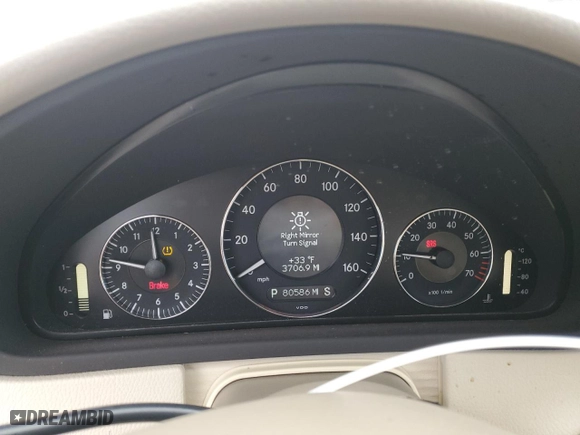 2009 Mercedes-Benz CLK-Class 3.5L with VIN WDBTK56F39T104203, listed as a Copart auction lot 43542935 with 80,586 mi miles and Salvage Title. Bid and sale history available at carsss.com. Image 9.
