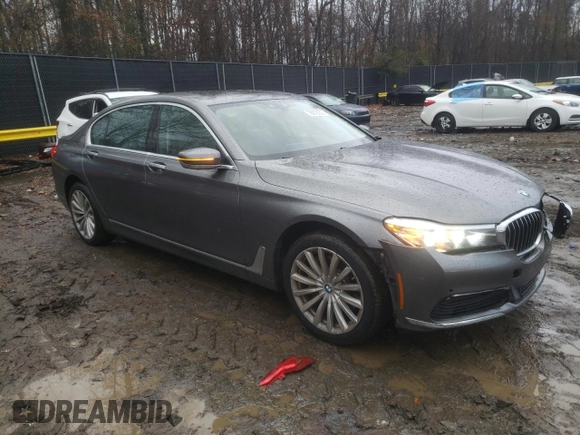 2018 BMW 7 Series 740i xDrive with VIN WBA7E4C57JGV23665, listed as a Copart auction lot 78676003 with 65,804 mi miles. Bid and sale history available at carsss.com. Image 4.