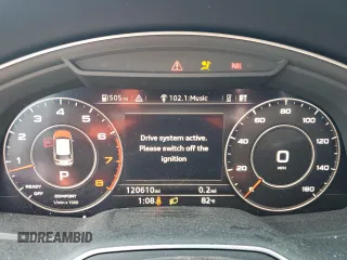 2018 Audi Q7 Prestige with VIN WA1VAAF71JD017682, listed as a Copart auction lot 58713945 with 120,610 mi miles and Salvage title. Bid and sale history available at DreamBid. Image 9.