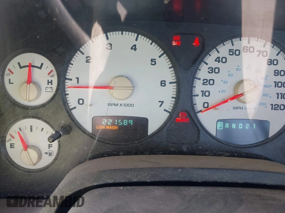 2003 Dodge 1500 ST with VIN 1D7HA16N43J663102, listed as a IAAI auction lot 42034997 with 221,589 mi miles and . Bid and sale history available at carsss.com. Image 7.