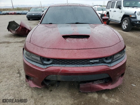 2019 Dodge Charger Scat Pack with VIN 2C3CDXGJ2KH588141, listed as a Copart auction lot 48631715 with 145,250 mi miles and Salvage Title. Bid and sale history available at carsss.com. Image 5.