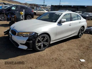 2021 BMW 3 Series 330i xDrive with VIN WBA5R7C01MFK13622, listed as a Copart auction lot 46520295 with 58,260 mi miles and Salvage title. Bid and sale history available at DreamBid. Image 1.