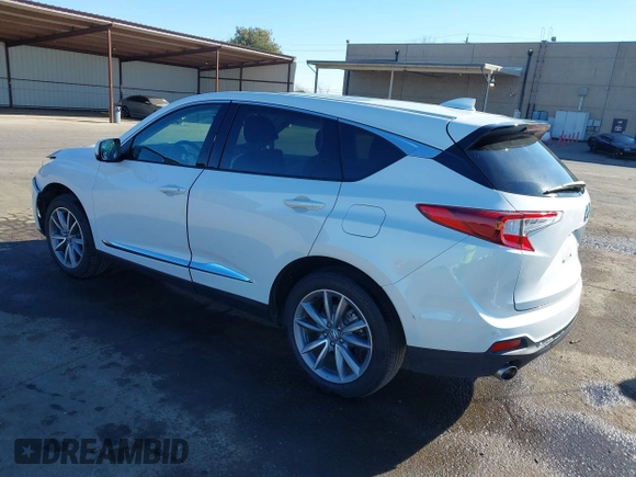 2021 Acura RDX w/Technology Package with VIN 5J8TC2H5XML037658, listed as a IAAI auction lot 41209895 with 85,011 mi miles. Bid and sale history available at carsss.com. Image 3.