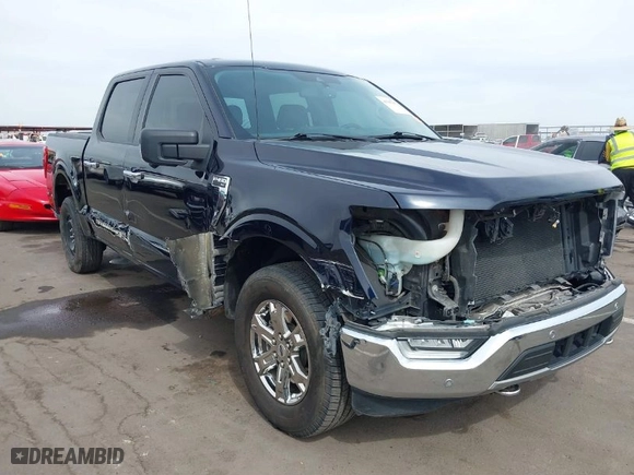 2021 Ford F-150 XL with VIN 1FTFW1E80MFB37486, listed as a IAAI auction lot 41707952 with 109,543 mi miles. Bid and sale history available at carsss.com. Image 1.