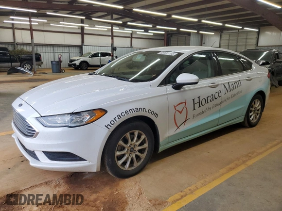 2017 Ford Fusion S with VIN 3FA6P0G79HR144527, listed as a Copart auction lot 53135265 with 128,330 mi miles and Clean Title. Bid and sale history available at carsss.com. Image 1.