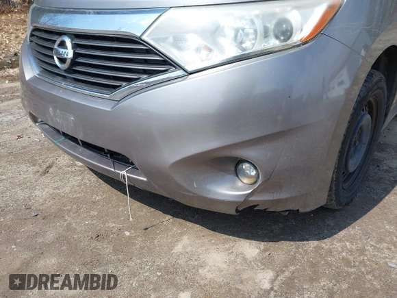 2012 Nissan Quest SL with VIN JN8AE2KP1C9032424, listed as a IAAI auction lot 42038372 with 205,530 mi miles. Bid and sale history available at carsss.com. Image 6.
