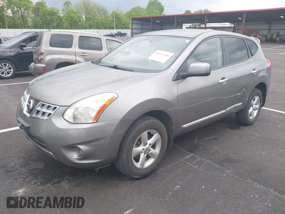 2013 Nissan Rogue S with VIN JN8AS5MT0DW040764, listed as a IAAI auction lot 42113146 with 159,987 mi miles. Bid and sale history available at carsss.com. Image 2.