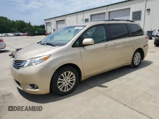 2012 Toyota Sienna XLE AAS with VIN 5TDYK3DC1CS277339, listed as a Copart auction lot 57494715 with 240,666 mi miles and Salvage title. Bid and sale history available at DreamBid. Image 1.