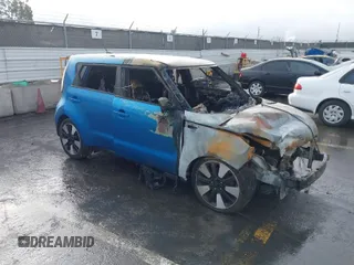 2018 Kia Soul + with VIN KNDJP3A57J7554995, listed as a IAAI auction lot 41773245 with 1 mi miles. Bid and sale history available at carsss.com. Image 1.