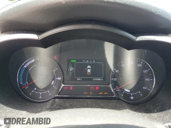 2014 Kia Optima Hybrid LX with VIN KNAGM4AD9E5071376, listed as a Copart auction lot 61127434 with 124,786 mi miles and Clean Title. Bid and sale history available at carsss.com. Image 9.