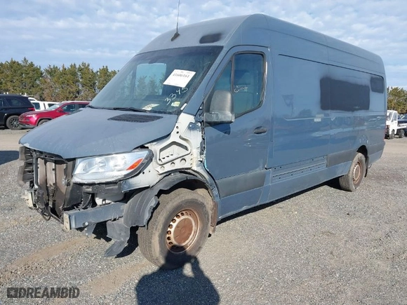 2019 Mercedes-Benz Sprinter Cargo Van with VIN WD4PF1CD3KP113345, listed as a IAAI auction lot 41606161 with 65,144 mi miles. Bid and sale history available at carsss.com. Image 2.