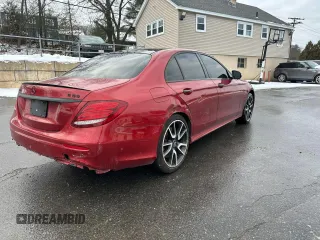 2018 Mercedes-Benz E-Class AMG E 43 with VIN WDDZF6EBXJA400569, listed as a Copart auction lot 88734025 with 36,022 mi miles and Clean Title. Bid and sale history available at carsss.com. Image 3.