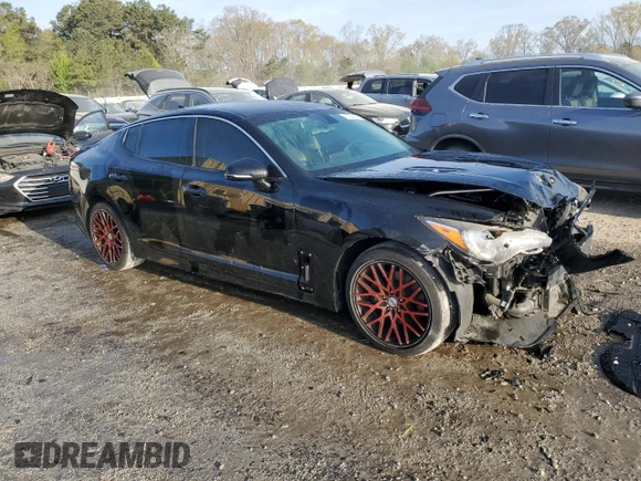 2018 Kia Stinger with VIN KNAE15LA7J6036770, listed as a Copart auction lot 50615925 with 93,615 mi miles and Clean Title. Bid and sale history available at carsss.com. Image 4.