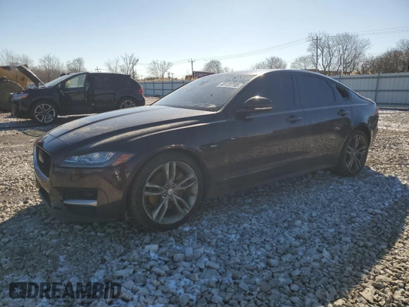 2016 Jaguar XF with VIN SAJBL4BVXGCY00346, listed as a Copart auction lot 48120795 with 214,762 mi miles and Salvage Title. Bid and sale history available at DreamBid. Image 1.