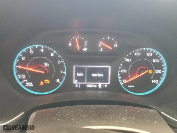 2018 Chevrolet Equinox LS with VIN 3GNAXHEV6JS568077, listed as a Copart auction lot 50158685 with 122,661 mi miles and Salvage Title. Bid and sale history available at carsss.com. Image 9.