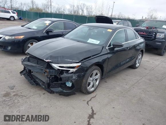 2023 Audi A3 Premium z VIN WAUAUDGY4PA122471, wystawiony jako IAAI lot #41988335 z przebiegiem 11 848 mil mil oraz . Historia ofert i sprzedaży dostępna na DreamBid. Obrazek 17.
