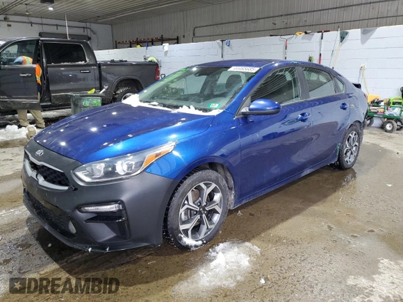 2019 Kia Forte LXS with VIN 3KPF24AD7KE103939, listed as a Copart auction lot 44465685 with 34,497 mi miles and Salvage Title. Bid and sale history available at carsss.com. Image 1.