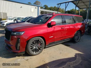 2023 Cadillac Escalade AWD V-Series with VIN 1GYS4HK97PR405294, listed as a Copart auction lot 73850244 with 11,922 mi miles and Salvage Title. Bid and sale history available at carsss.com. Image 1.