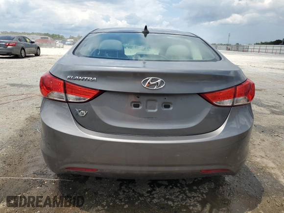 2013 Hyundai Elantra GLS with VIN 5NPDH4AE2DH408021, listed as a Copart auction lot 60660675 with 75,026 mi miles and Salvage title. Bid and sale history available at DreamBid. Image 6.