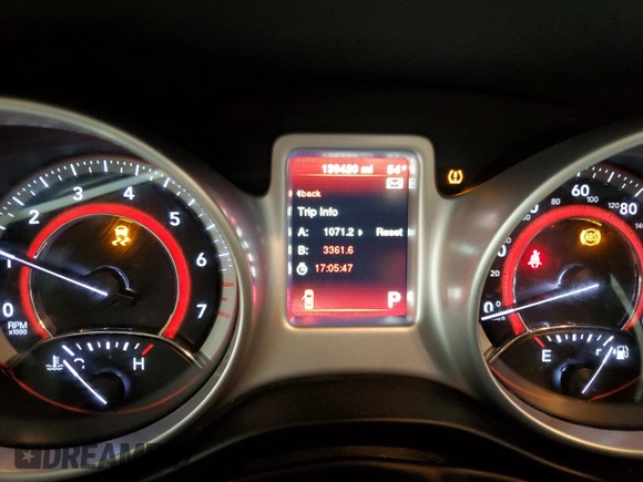 2020 Dodge Journey SE Value with VIN 3C4PDCAB0LT273614, listed as a Copart auction lot 44628615 with 139,420 mi miles and Salvage Title. Bid and sale history available at carsss.com. Image 9.