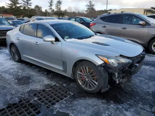 2018 Kia Stinger with VIN KNAE15LA1J6020242, listed as a Copart auction lot 45310925 with 137,771 mi miles and Salvage Title. Bid and sale history available at DreamBid. Image 4.