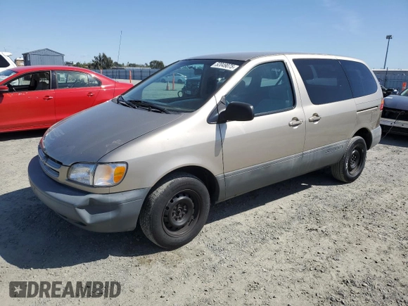 2000 Toyota Sienna CE with VIN 4T3ZF19C1YU305698, listed as a Copart auction lot 52049075 with 230,983 mi miles and Clean Title. Bid and sale history available at carsss.com. Image 1.