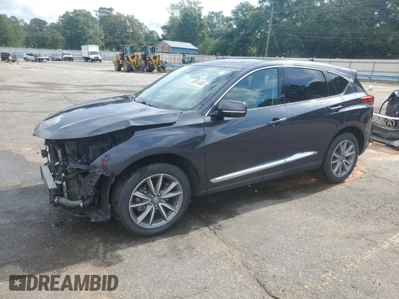 2019 Acura RDX Technology with VIN 5J8TC1H52KL012132, listed as a Copart auction lot 60814885 with 62,438 mi miles and Salvage title. Bid and sale history available at DreamBid. Image 1.