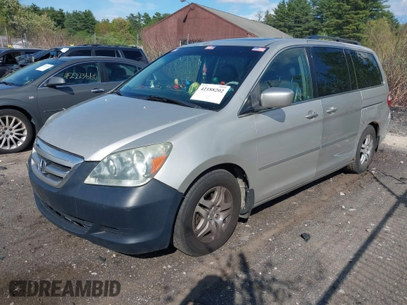 2006 Honda Odyssey EX-L with VIN 5FNRL38716B415078, listed as a IAAI auction lot 42188202 with 246,571 mi miles and . Bid and sale history available at DreamBid. Image 17.