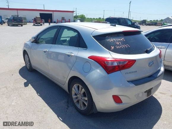 2014 Hyundai Elantra GT with VIN KMHD35LH6EU205437, listed as a IAAI auction lot 41996914 with 155,396 mi miles. Bid and sale history available at carsss.com. Image 3.