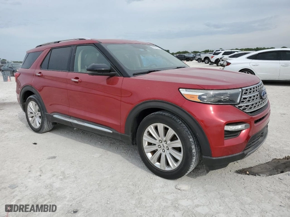 2020 Ford Explorer Limited with VIN 1FMSK7FH9LGA35006, listed as a Copart auction lot 50576545 with 30,077 mi miles and Salvage Title. Bid and sale history available at carsss.com. Image 4.