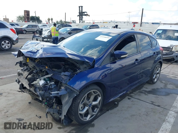 2017 Ford Focus ST with VIN 1FADP3L91HL343926, listed as a IAAI auction lot 41558099 with 62,670 mi miles and . Bid and sale history available at carsss.com. Image 16.