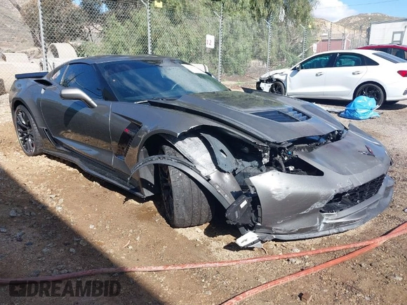 2016 Chevrolet Corvette Z06 1LZ with VIN 1G1YN2D6XG5606247, listed as a IAAI auction lot 41685364 with 23,742 mi miles. Bid and sale history available at carsss.com. Image 1.