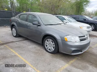 2013 Dodge Avenger SE with VIN 1C3CDZAB0DN547773, listed as a IAAI auction lot 42034789 with 136,884 mi miles and . Bid and sale history available at carsss.com. Image 1.