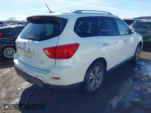 2018 Nissan Pathfinder S with VIN 5N1DR2MM7JC643330, listed as a IAAI auction lot 41608043 with 136,490 mi miles and . Bid and sale history available at DreamBid. Image 4.