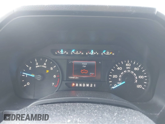 2017 Ford F-150 XL with VIN 1FTEW1EP7HFB65004, listed as a IAAI auction lot 41876164 with 105,487 mi miles. Bid and sale history available at carsss.com. Image 7.