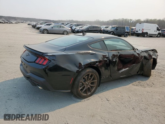 2024 Ford Mustang EcoBoost with VIN 1FA6P8TH5R5121733, listed as a Copart auction lot 50717815 with 9,748 mi miles and Salvage Title. Bid and sale history available at carsss.com. Image 3.