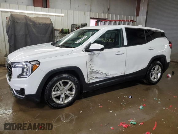2022 GMC Terrain SLE with VIN 3GKALMEV7NL292512, listed as a Copart auction lot 43521215 with 227,329 mi miles and Salvage Title. Bid and sale history available at carsss.com. Image 1.