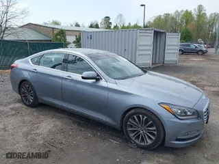 2016 Hyundai Genesis 3.8L with VIN KMHGN4JE9GU144078, listed as a IAAI auction lot 42005889 with 117,489 mi miles. Bid and sale history available at carsss.com. Image 1.
