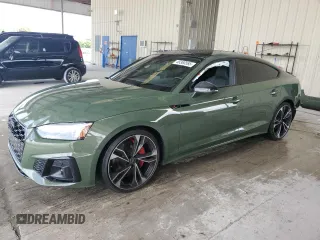 2023 Audi S5 Sportback Premium Plus z VIN WAUC4CF58PA066111, wystawiony jako Copart lot #48360585 z przebiegiem 19 184 mil mil oraz Nie do naprawy • Non repairable. Historia ofert i sprzedaży dostępna na DreamBid. Obrazek 1.