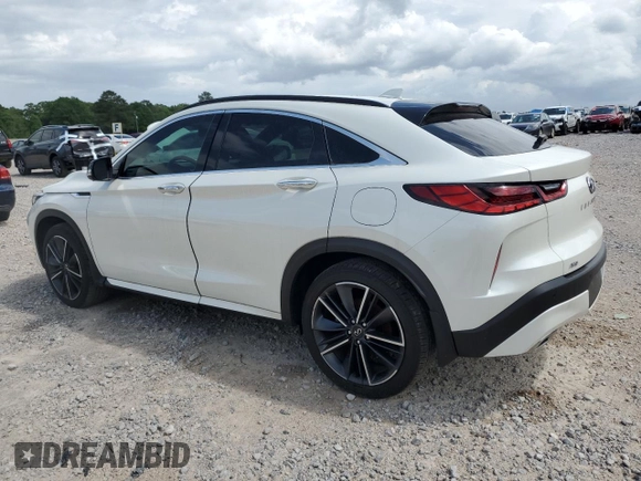 2022 Infiniti QX55 Essential with VIN 3PCAJ5K36NF112610, listed as a Copart auction lot 54300355 with 44,406 mi miles and Clean Title. Bid and sale history available at DreamBid. Image 2.