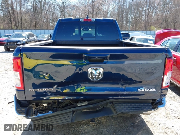 2021 Ram 1500 Big Horn with VIN 1C6RRFBG3MN699537, listed as a IAAI auction lot 41833874 with 45,149 mi miles. Bid and sale history available at carsss.com. Image 16.