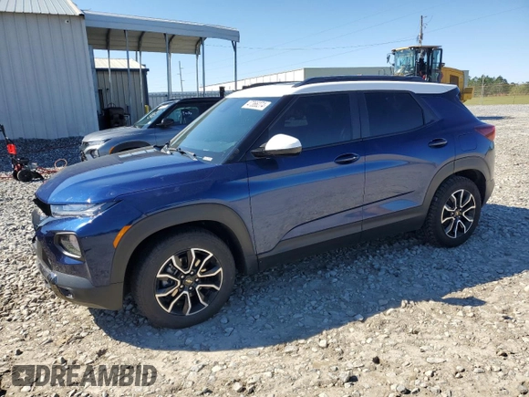 2022 Chevrolet TrailBlazer ACTIV with VIN KL79MVSL8NB034230, listed as a Copart auction lot 47366274 with 38,608 mi miles and . Bid and sale history available at DreamBid. Image 1.