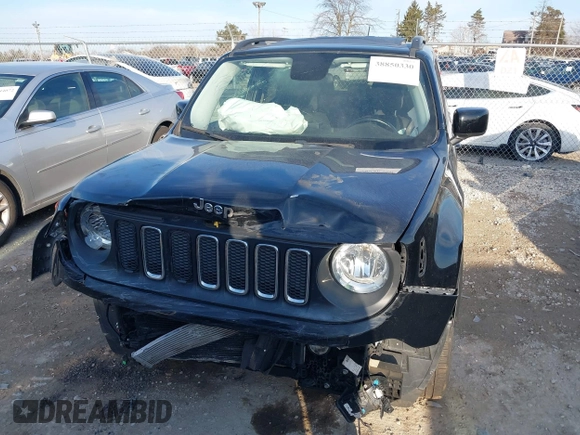 2016 Jeep Renegade Latitude with VIN ZACCJBBT0GPD97632, listed as a IAAI auction lot 38850330 with 28,518 mi miles and . Bid and sale history available at DreamBid. Image 12.
