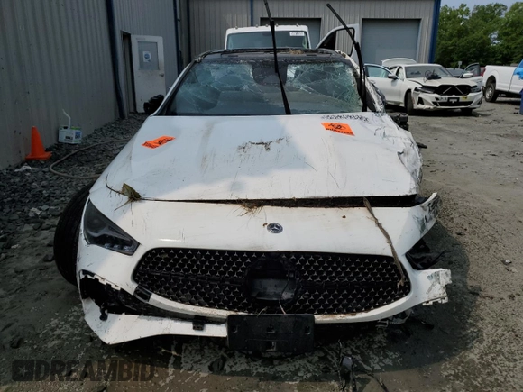 2024 Mercedes-Benz CLA 250 with VIN W1K5J4HBXRN454116, listed as a Copart auction lot 59536385 with Not provided miles and Salvage title. Bid and sale history available at DreamBid. Image 5.