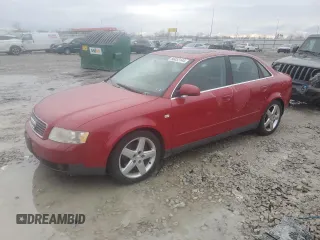 2003 Audi A4 3.0L with VIN WAULT68E73A293737, listed as a Copart auction lot 86053144 with 167,003 mi miles and Salvage Title. Bid and sale history available at carsss.com. Image 1.