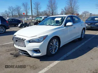 2023 Infiniti Q50 Luxe with VIN JN1EV7BRXPM542112, listed as a IAAI auction lot 41588571 with 20,749 mi miles and . Bid and sale history available at DreamBid. Image 17.