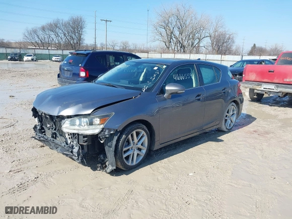2015 Lexus CT 200h Hybrid with VIN JTHKD5BH8F2234749, listed as a IAAI auction lot 41666559 with 104,995 mi miles. Bid and sale history available at carsss.com. Image 17.