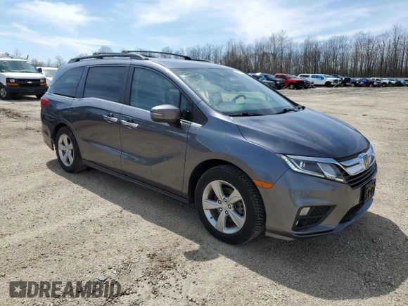 2018 Honda Odyssey EX-L with VIN 5FNRL6H73JB005389, listed as a Copart auction lot 53842505 with 125,514 mi miles and Clean Title. Bid and sale history available at carsss.com. Image 4.
